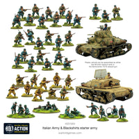 ITALIAN ARMY/BLACKSHIRTS STARTER ARMY Warlord Games Bolt Action