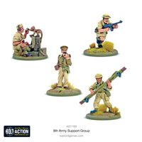 Britain - 8th Army Support Group (HQ, Mortar & MMG): Warlord Games Bolt Action
