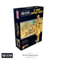 Britain - 8th Army Support Group (HQ, Mortar & MMG): Warlord Games Bolt Action
