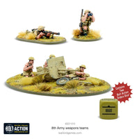 BRITAIN: 8TH ARMY WEAPONS TEAMS Warlord Games Bolt Action
