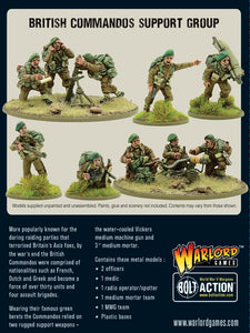 Britain - Commandos Support Group (HQ, Mortar & MMG): Warlord Games Bolt Action