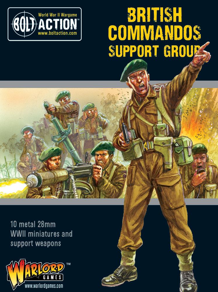 Britain - Commandos Support Group (HQ, Mortar & MMG): Warlord Games Bolt Action