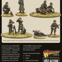 GERMANY: BLITZKRIEG SUPPORT GROUP (HQ, MORTAR & MMG) WG Bolt Action