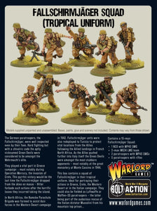 GERMANY: FALLSCHIRMJAGER SQUAD (TROPICAL UNIFORM) Warlord Games Bolt Action