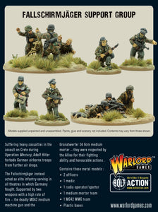 GERMANY: FALLSCHIRMJAGER SUPPORT GROUP (HQ, MORTAR & MMG) WG Bolt Action