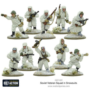 SOVIET UNION: VETERAN SQUAD IN SNOWSUITS Warlord Games Bolt Action