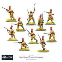 ITALY: COLONIAL TROOPS INFANTRY SQUAD Warlord Games Bolt Action
