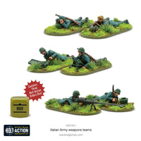ITALIAN ARMY WEAPONS TEAMS Warlord Games Bolt Action