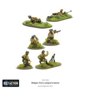 Belgium - Army Weapons Teams: Warlord Games Bolt Action