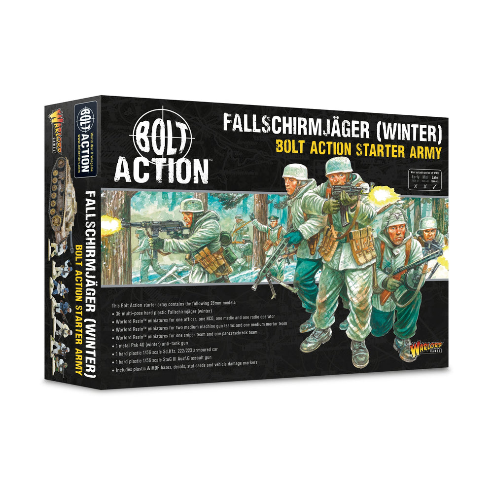 Germany - Winter Fallschirmjager Starter Army: Warlord Games Bolt Action Preorder, Ships 01/30