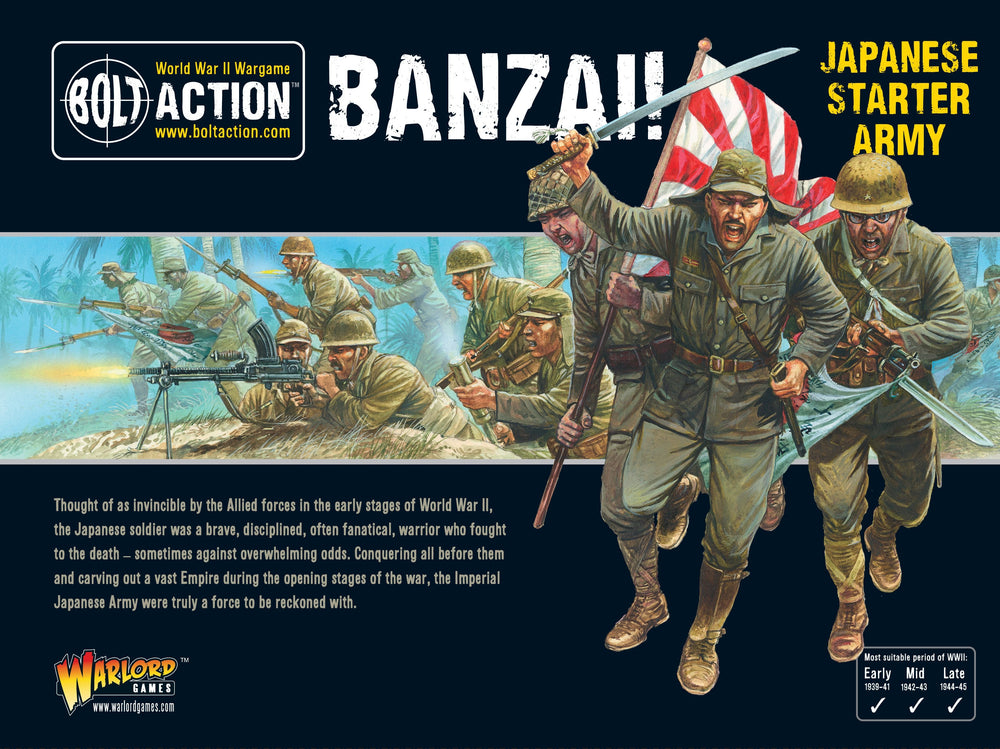 Japan - Banzai! Starter Army: Warlord Games Bolt Action