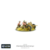 GERMANY: AFRIKA KORPS PAK 36 LIGHT ANTI-TANK GUN Warlord Games Bolt Action
