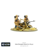 ITALY: BERSAGLIERI BREDA 2CM AA GUN Warlord Games Bolt Action
