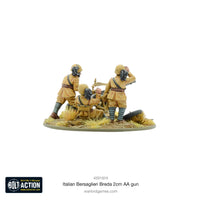 ITALY: BERSAGLIERI BREDA 2CM AA GUN Warlord Games Bolt Action
