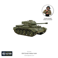 BRITAIN: A34 COMET MEDIUM TANK Warlord Games Bolt Action
