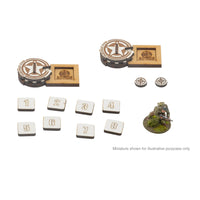 USA - MDF Artillery Zeroing In Markers: Warlord Games Bolt Action

