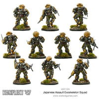Japanese Assault Exoskeleton Squad: Warlord Games Konflikt '47

