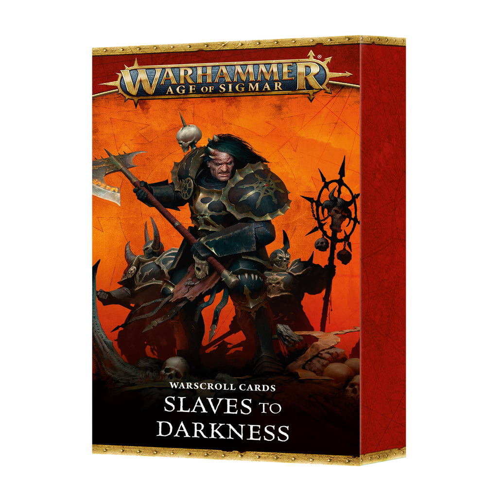 Slaves to Darkness - Warscroll Cards: GW Warhammer Age of Sigmar Preorder, Ships 12/07