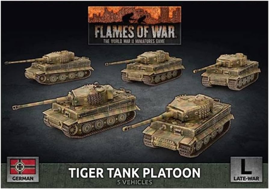 GERMANY: TIGER HEAVY TANK PLATOON Battlefront Miniatures Flames of War