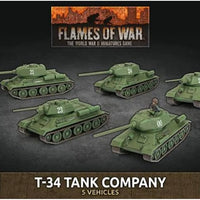 SOVIET UNION: T-34 TANK COMPANY Battlefront Miniatures Flames of War