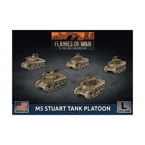 USA: M5 STUART LIGHT TANK PLATOON Battlefront Miniatures Flames of War