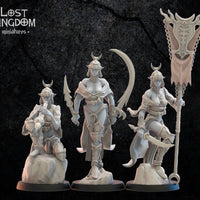 Onna Bugeisha Command Group: Lost Kingdom Miniatures NIght Elves Resin 3D Print