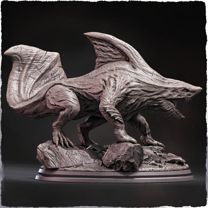 Dragons of the World: Carcharopod, Resin 3D Print, Evox Arts