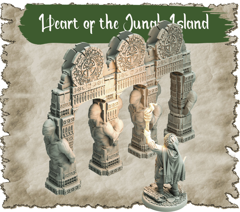 Jungle Wall: Sawant3D Hidden Places: Heart Of The Jungle Island 3D Printed Terrain