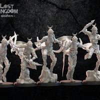 Onna Bugeisha Regiment: Lost Kingdom Miniatures NIght Elves Resin 3D Print