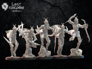 Onna Bugeisha Regiment: Lost Kingdom Miniatures NIght Elves Resin 3D Print