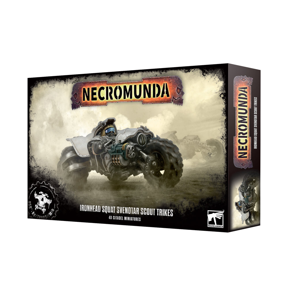 Ironhead Squat Svenotar Scout Trikes: Games Workshop Necromunda Preorder, Ships 01/11