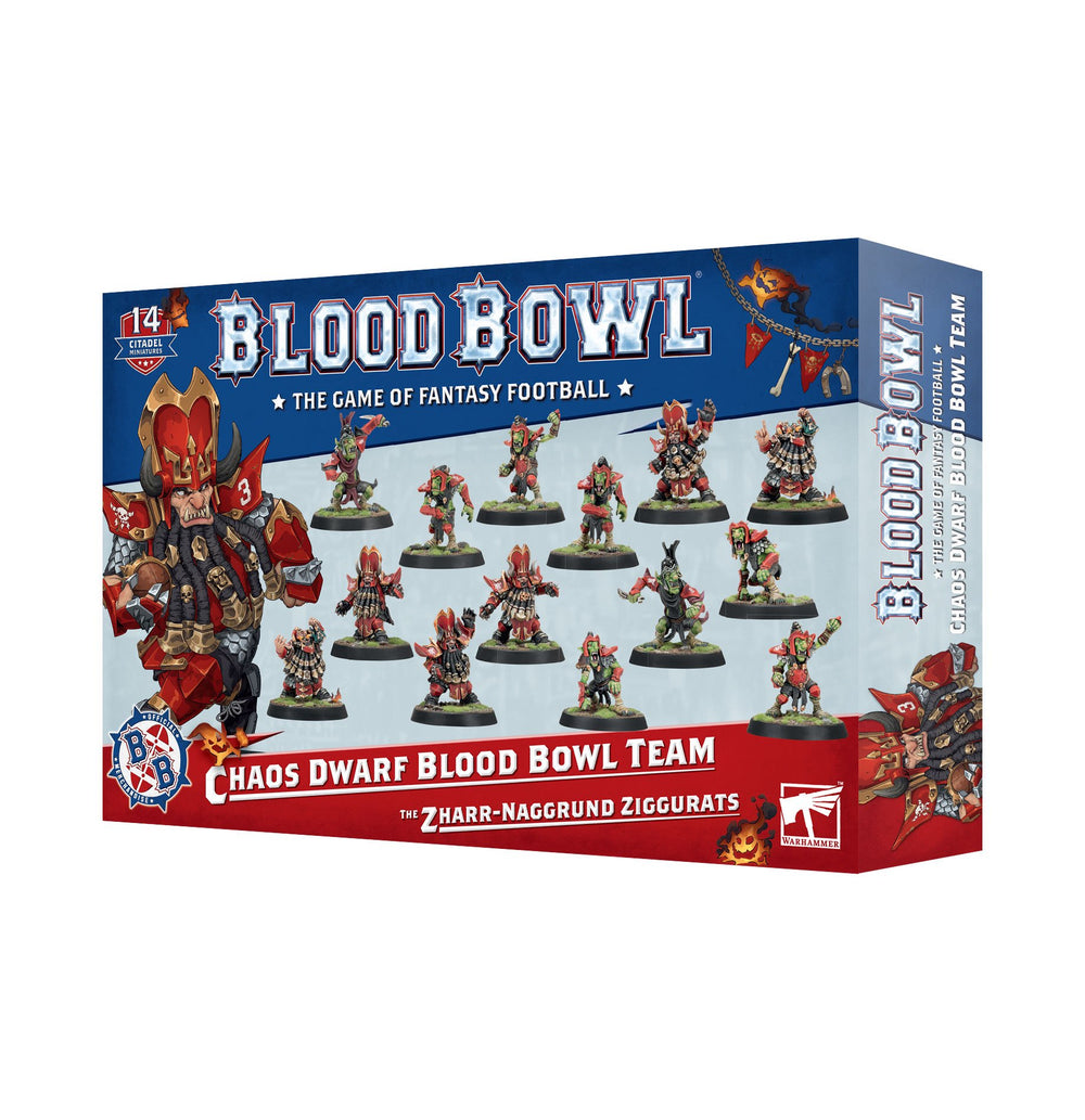 CHAOS DWARF TEAM: THE ZHARR-NAGGRUND ZIGGURATS Games Workshop Blood Bowl Preorder, Ships 10/12