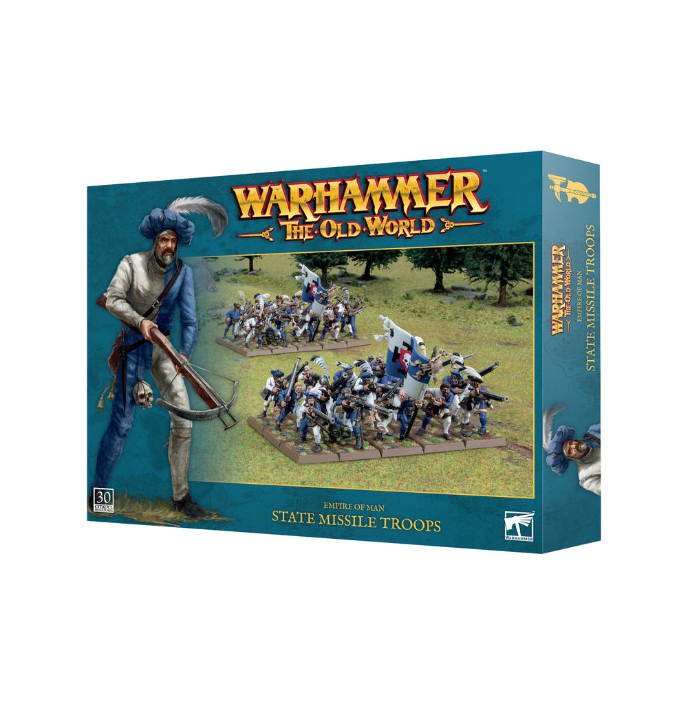 Empire of Man - State Missile Troops: Games Workshop Warhammer Old World Preorder, Ships 02/01