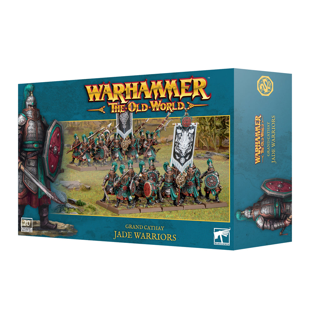 Warhammer Vieux Monde - Grand Cathay : 20 Guerriers De Jade En Plastique, Infanterie Lourde, 292 Pièces (boîte De Base, Non Peints)