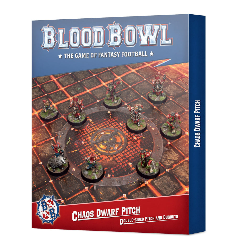 CHAOS DWARF TEAM: PITCH & DUGOUTS Games Workshop Blood Bowl