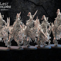 Nightfall Knights on Kyōryū: Lost Kingdom Miniatures NIght Elves Resin 3D Print