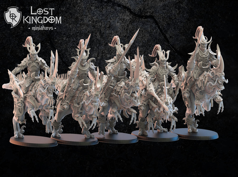 Nightfall Knights on Kyōryū: Lost Kingdom Miniatures NIght Elves Resin 3D Print