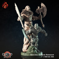 Ancestral Guardian Barbarian: Crippled God Foundry Cursed Souls 3D Resin Print