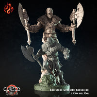 Ancestral Guardian Barbarian: Crippled God Foundry Cursed Souls 3D Resin Print