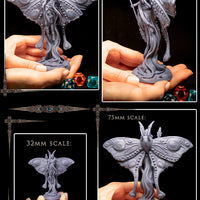 Athalia Moth Final Form: Printomancer Forces of Nature Resin 3D Print