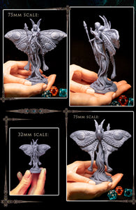 Athalia Moth Final Form: Printomancer Forces of Nature Resin 3D Print