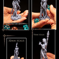 Athalia Staff: Printomancer Forces of Nature Resin 3D Print