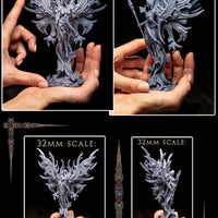 Athalia Winged Final Form: Printomancer Forces of Nature Resin 3D Print