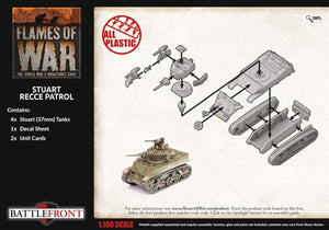 BRITAIN: STUART RECCE PATROL  Battlefront Miniatures Flames of War