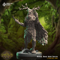 Bihorn, Druid Wood Shifter: Crippled God Foundry Age of Fantasy 3D Print
