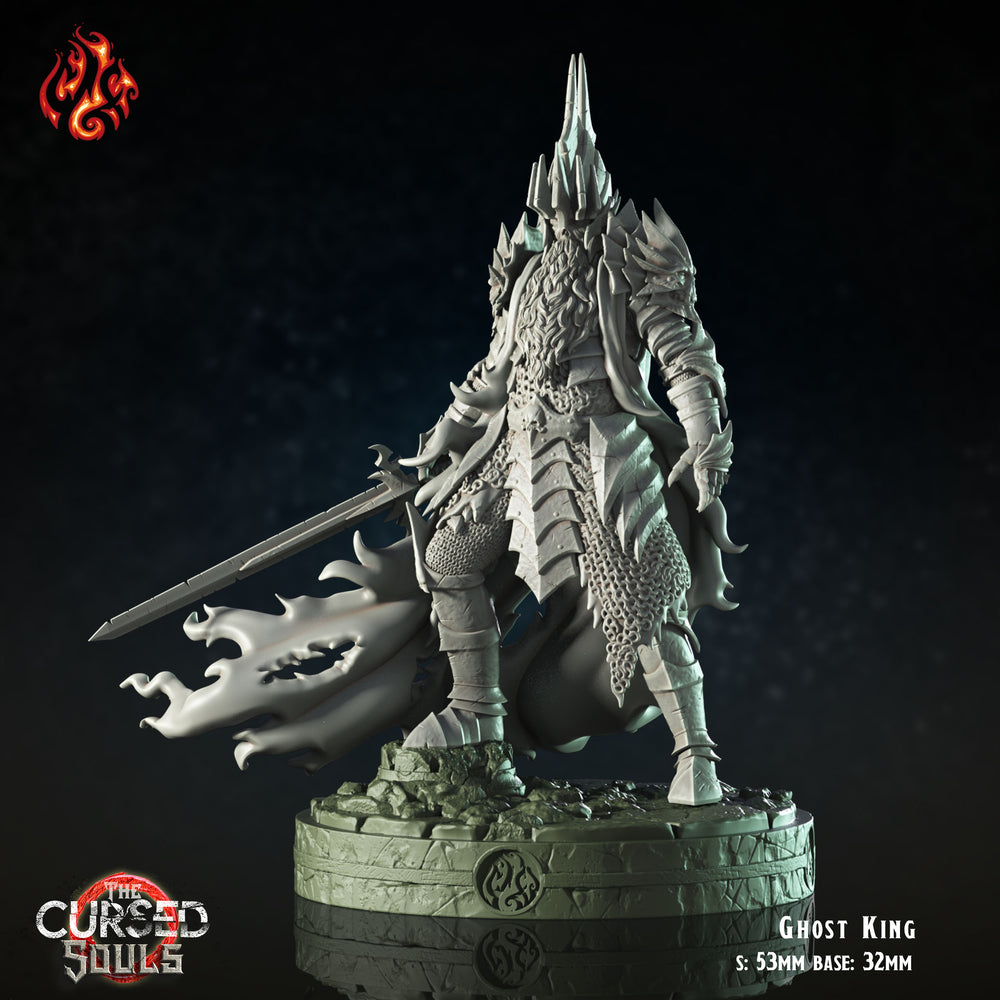 Ghost King: Crippled God Foundry Cursed Souls 3D Resin Print