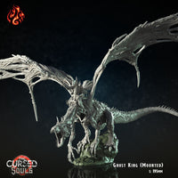 Ghost Dragon with Ghost King: Crippled God Foundry Cursed Souls 3D Resin Print