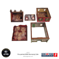 Pre-painted WW2 Normandy Cafe: Warlord Games Bolt Action
