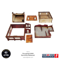 Pre-painted WW2 Normandy Restaurant: Warlord Games Bolt Action
