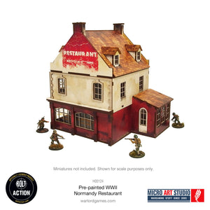 Pre-painted WW2 Normandy Restaurant: Warlord Games Bolt Action